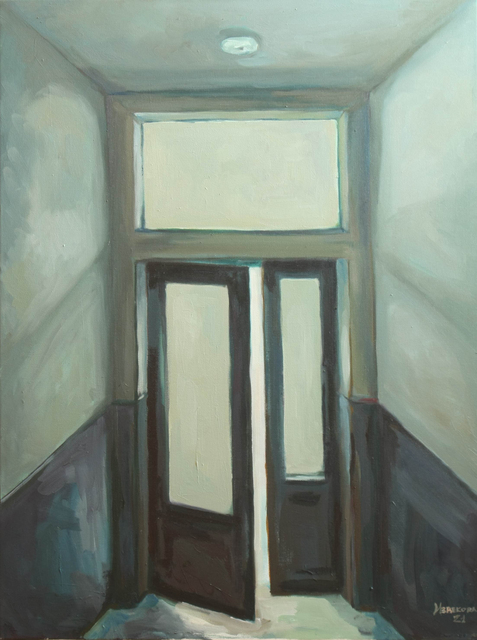 The entrance number 2. Oil on canvs, 60x80