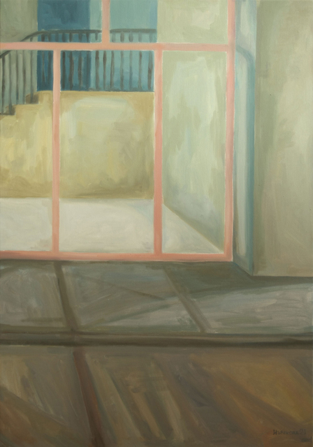 The entrance number 4. Oil on canvas, 70x100